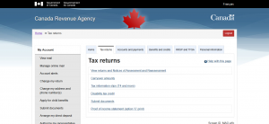 Accessing T-Slips on the Canada Revenue Agency Web Site | Adjusted Cost ...